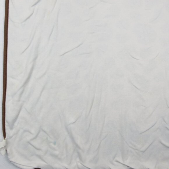 Baby 8 Reversible Giraffe Print Blanket Cotton Brown & White - Picture 7 of 11